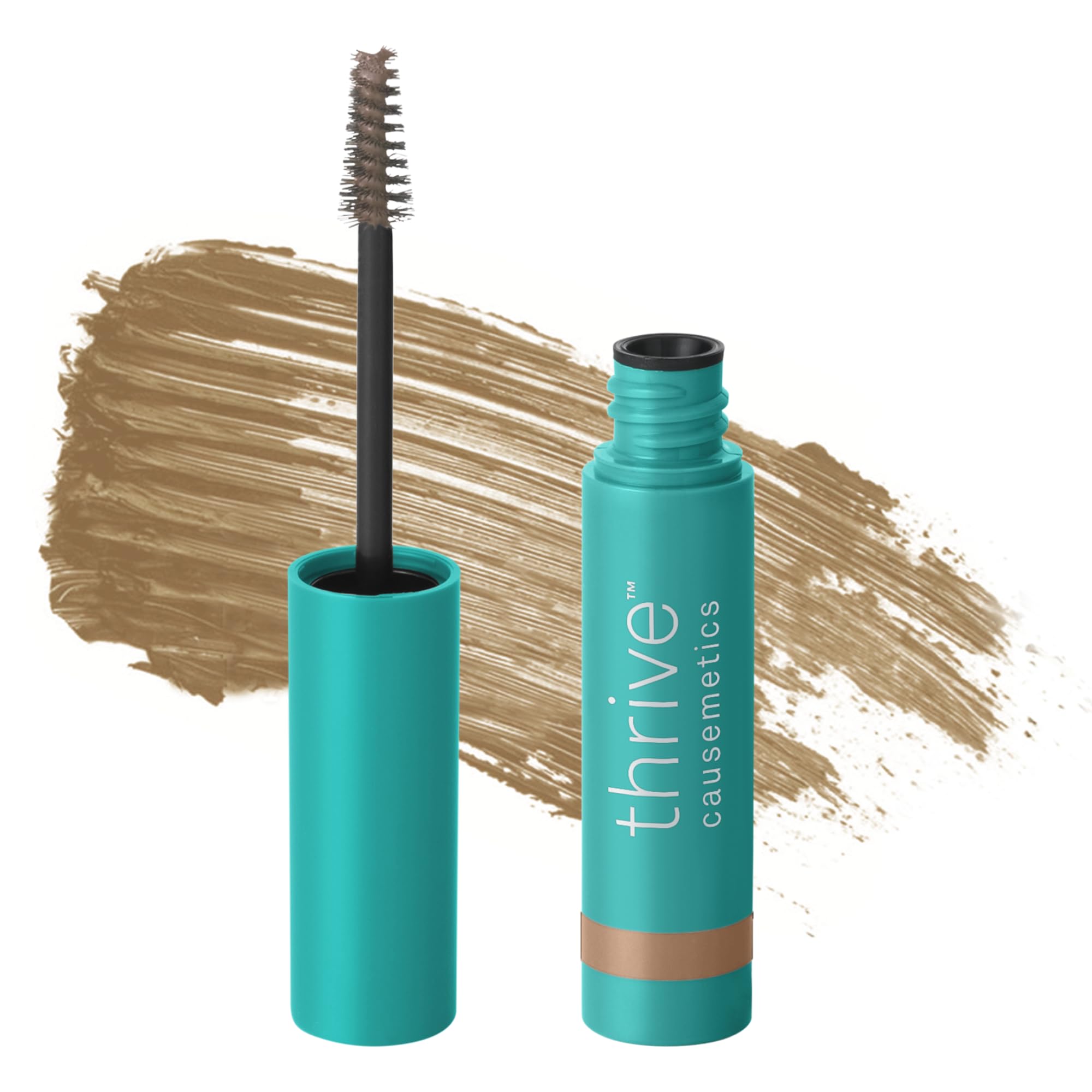 Thrive Causemetics Instant Brow Fix Semi-Permanent Eyebrow Gel, Waterproof Tinted Eye Brow Gel with Vitamin B5, Smudge-Proof, Vegan & Cruelty Free, Blanka (Taupe)