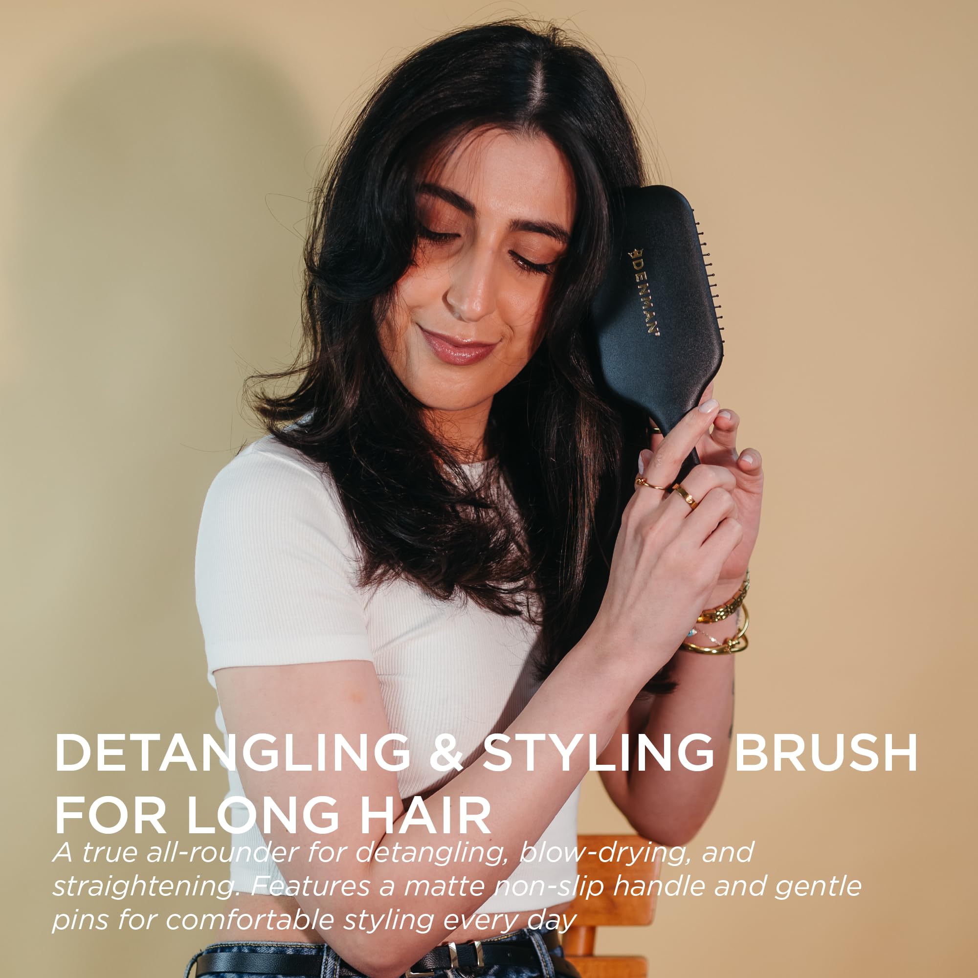 Denman Large Paddle Hair Brush, 9.5 inch 2