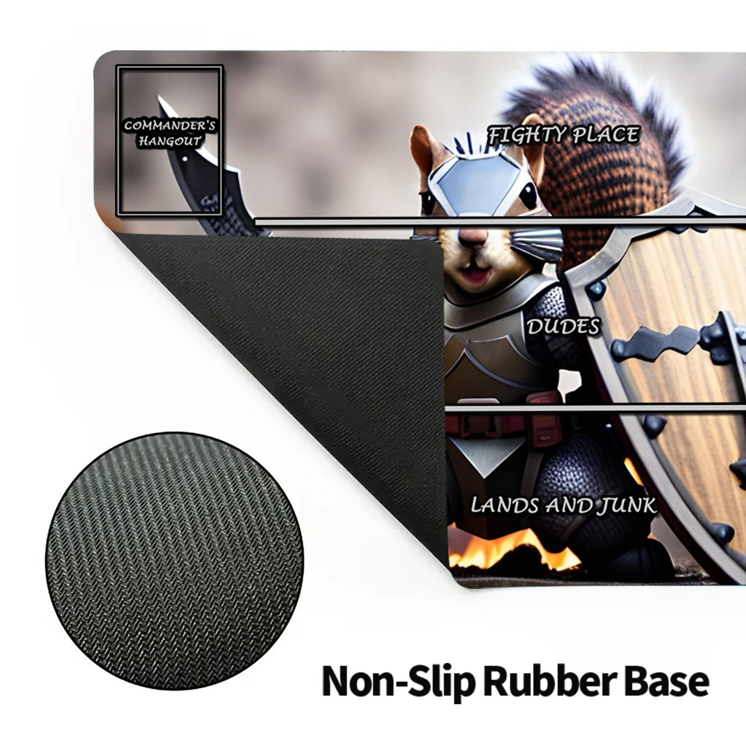 Amazon.com: Squirrel AI Paintings TCG Game Mat with Zones, 24 x 14