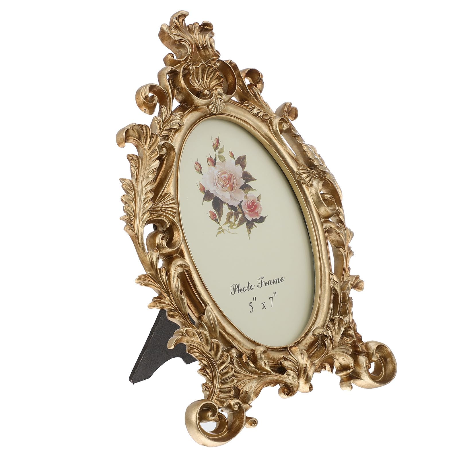 Cadre photo rétro or baroque en résine haute qualité pour décoration de luxe