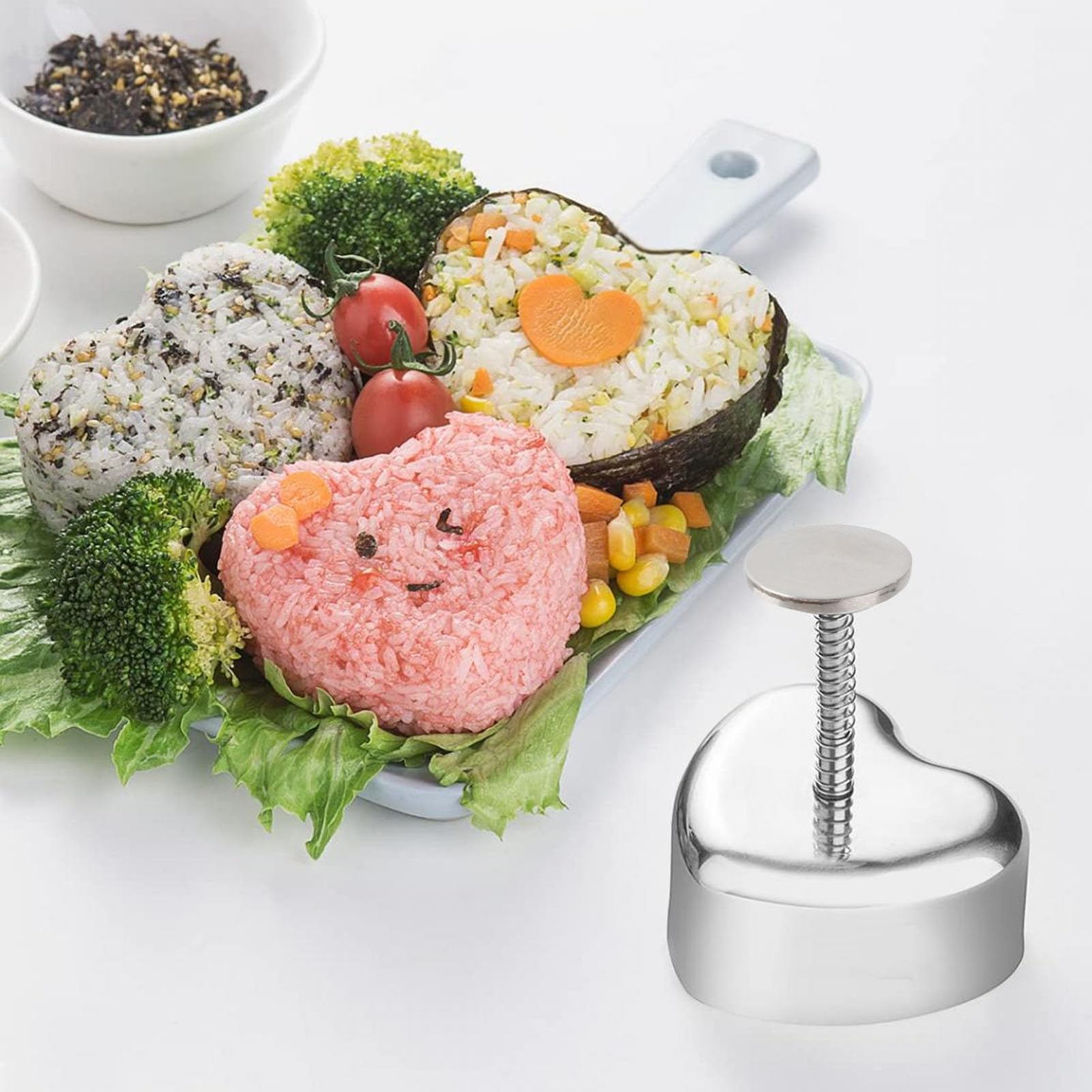 Moule à Boules De Riz (Onigiri) En Acier Inoxydable 304 - Gadget Cuisine Pratique, Bleu - 6