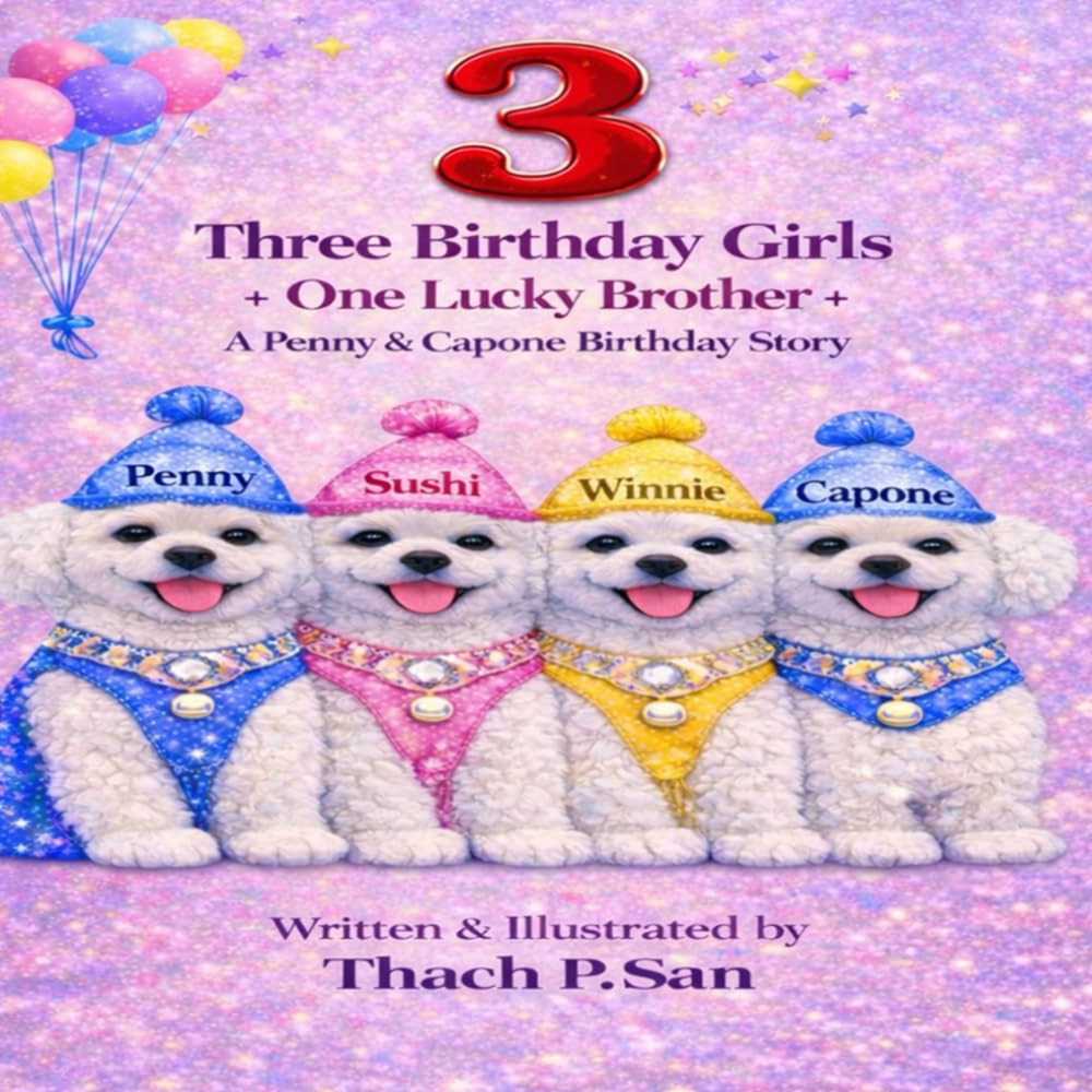 3 Birthdays Girls And One Lucky Brother: Penny & Capone Birthday's Story: A Penny & Capone Adventure (Penny & Capone Signature Adventures)
