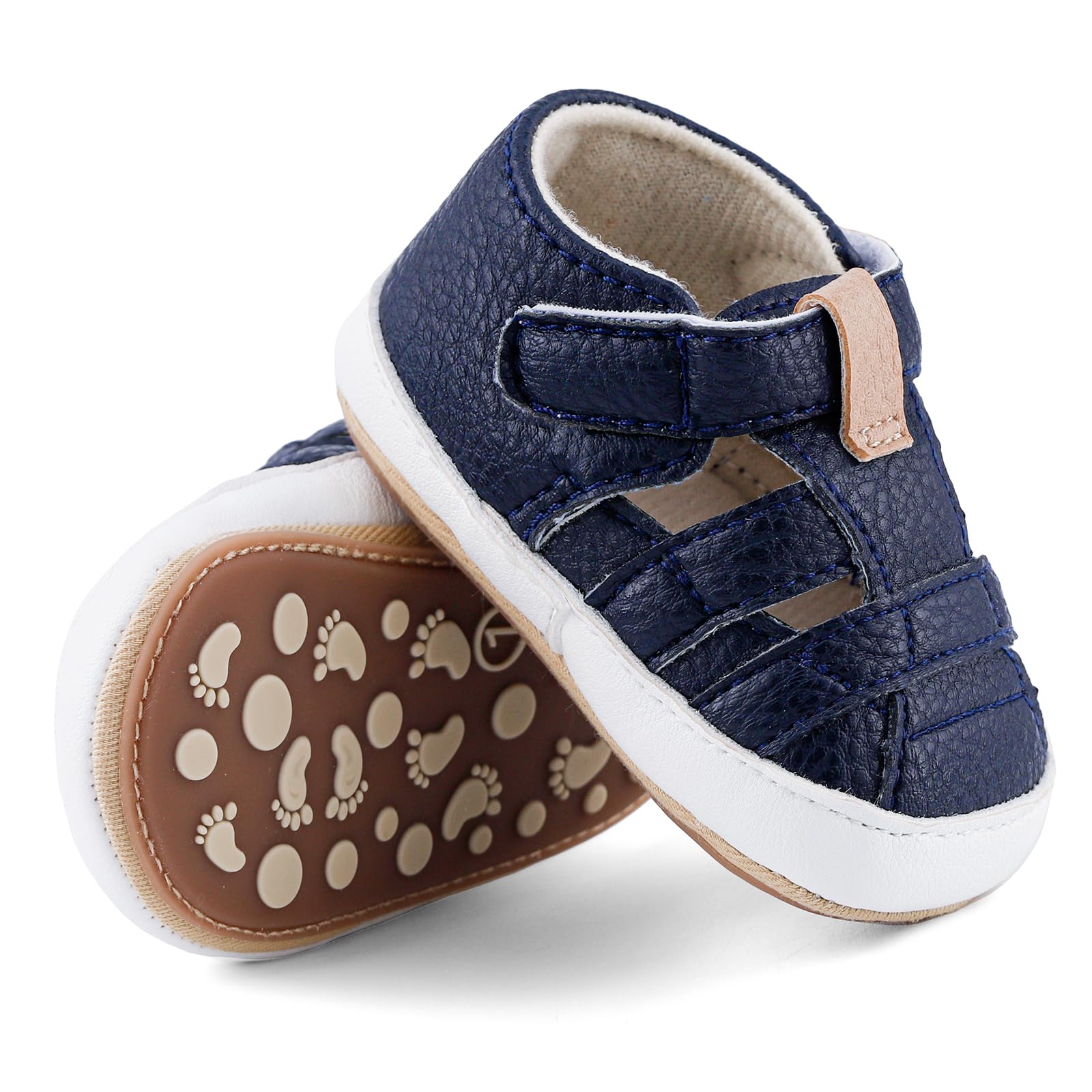MASOCIO Baby Sandalen Junge Sommer Schuhe Babyschuhe Gummi Anti-Rutsch