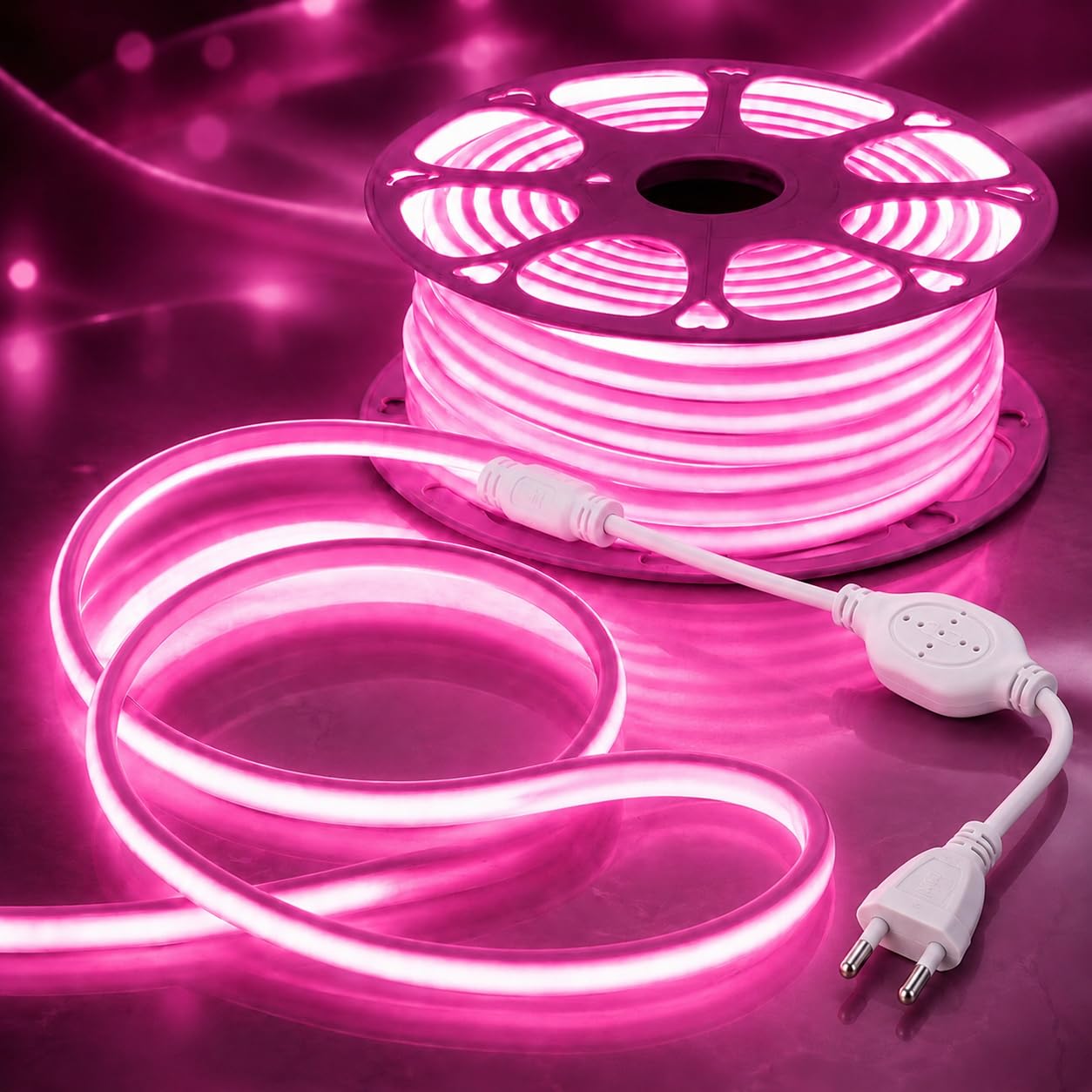 30M Warm White LED Neon Strip Light - Waterproof & Cuttable -10