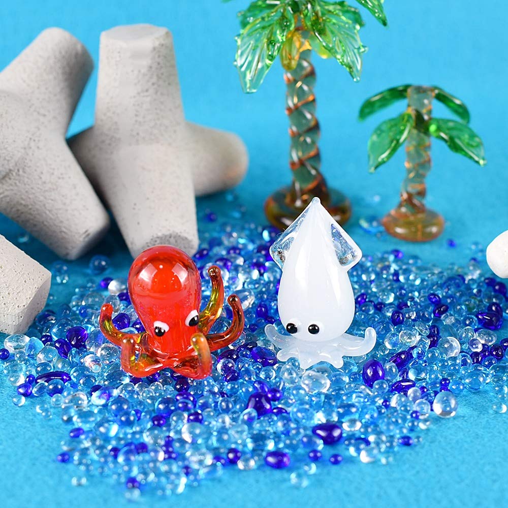 Amazon.co.jp: フォーカート かわいい 手作り ガラス細工 イカくん