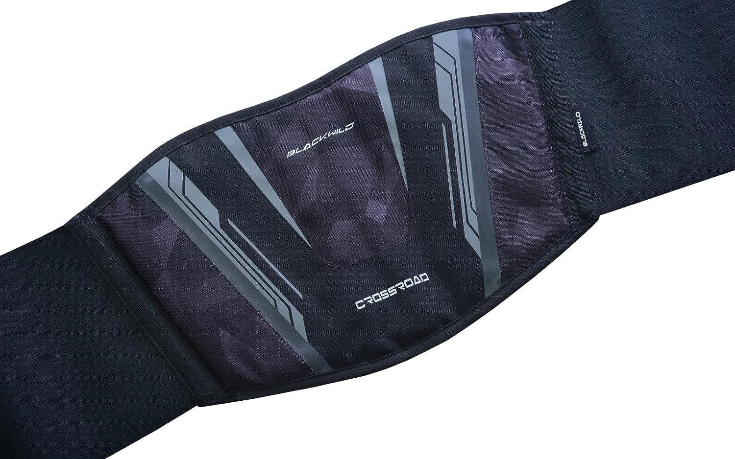 Blackwild Ceinture rénale pour moto | Crossroad Ceinture rénale pour homme et femme - Design en cristal noir | Stabilisation efficace du rénal - Soutien lombaire | Ceinture de soutien dorsal