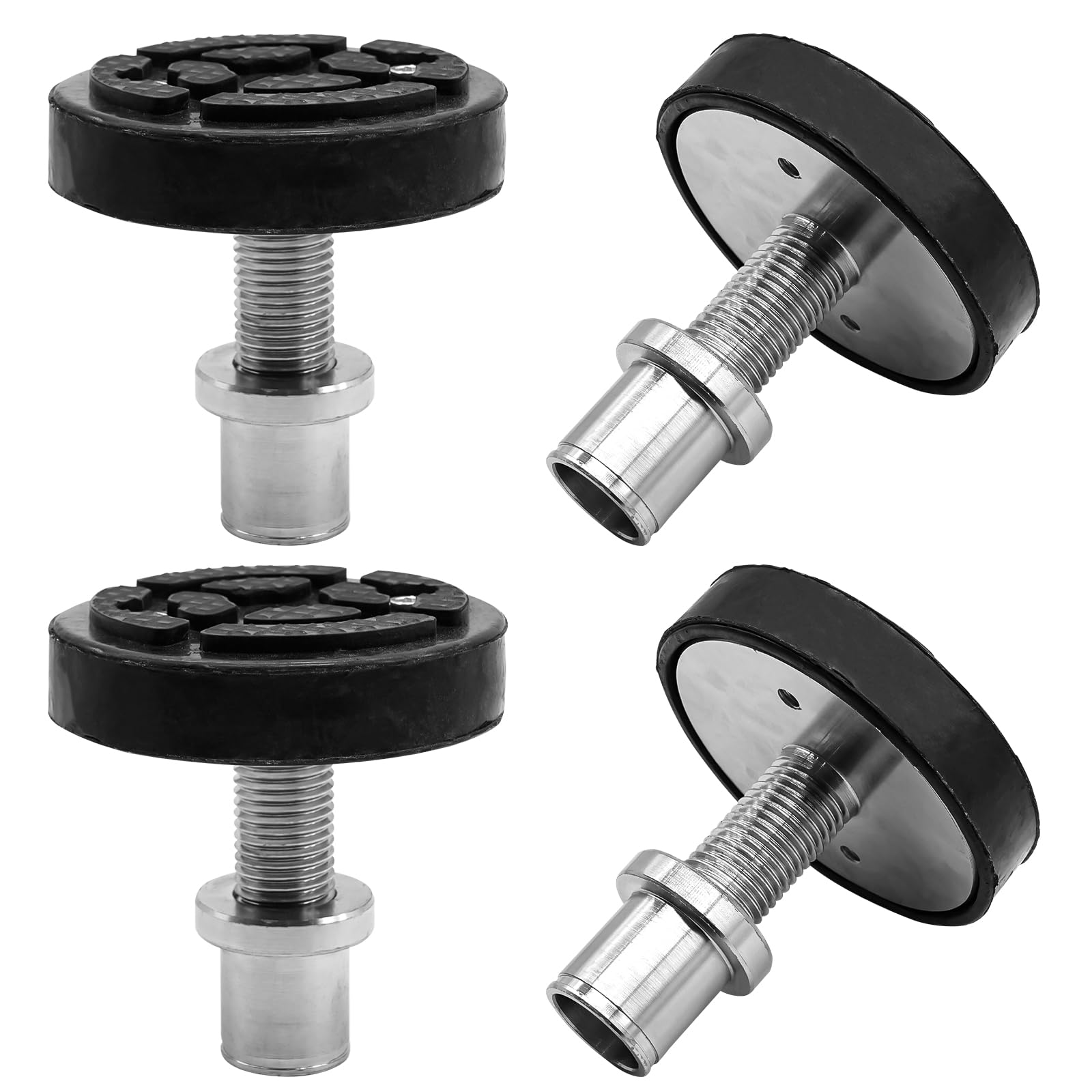 4 Pack 35mm Shaft Diameter Car Lift Round Tray Rubber Pads Fit for 2 Post Car Lift Screw