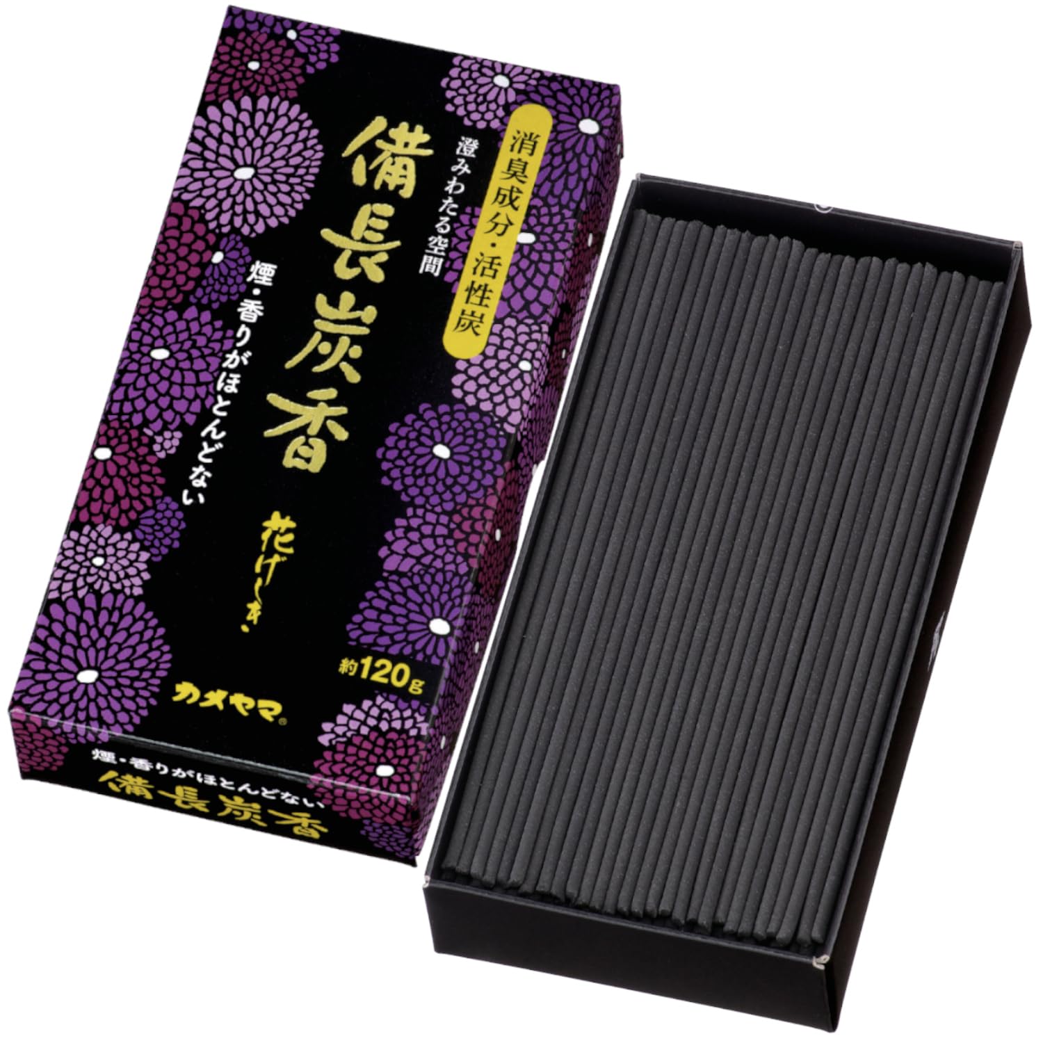カメヤマ 花げしき 備長炭 お線香