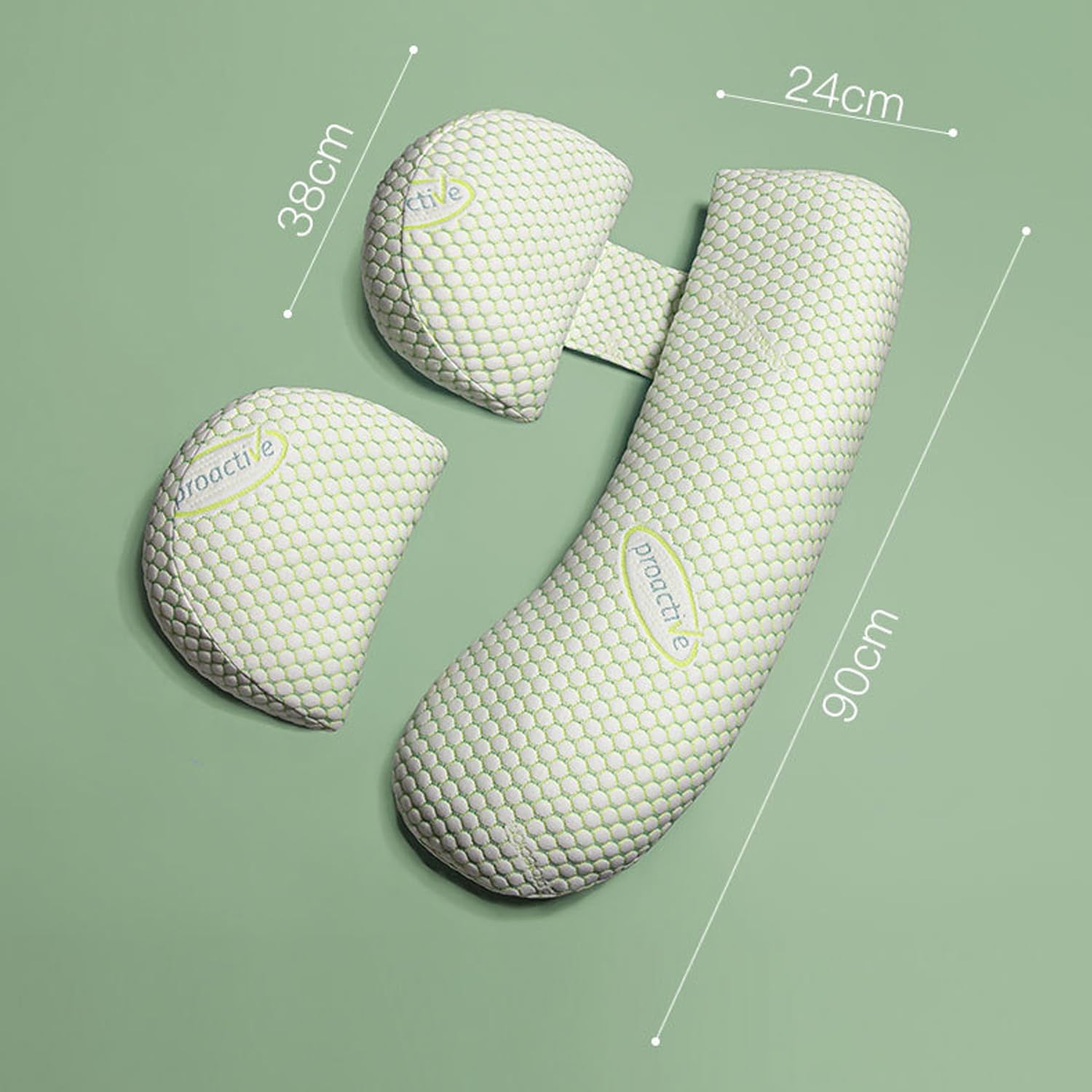 KINGGOO cuscino gravidanza, cuscino maternità per dormire, supporto per schiena, fianchi, gambe, pancia per donne maternità, cuscino per maternità con rivestimento in cotone sfoderabile