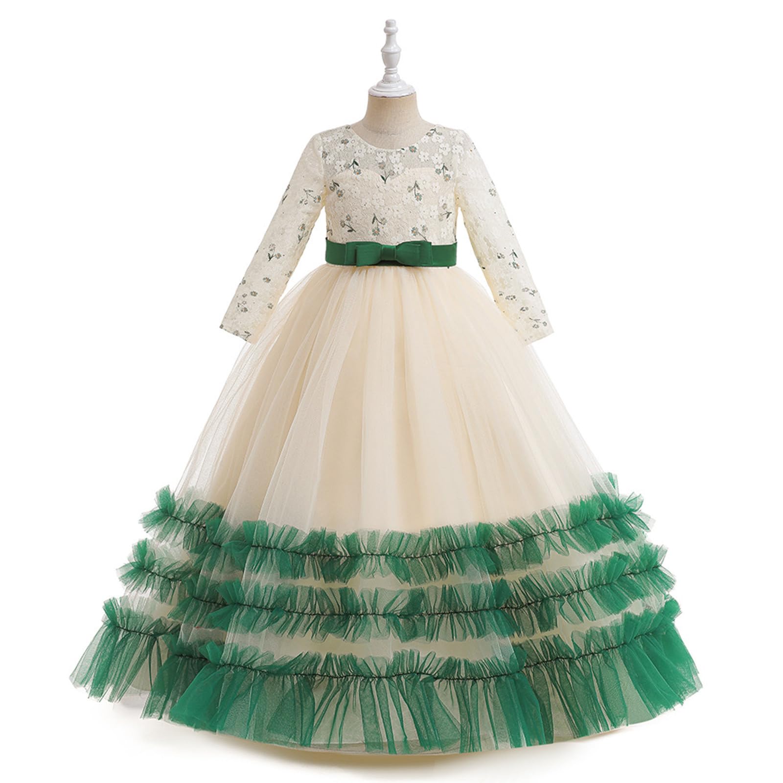 Generisch Vestidos para niñas vestidos de niña traje de Navidad para niñas vestido de Navidad Nochevieja cálido y acogedor vestido con purpurina para niños pequeños ropa de bebé niñas