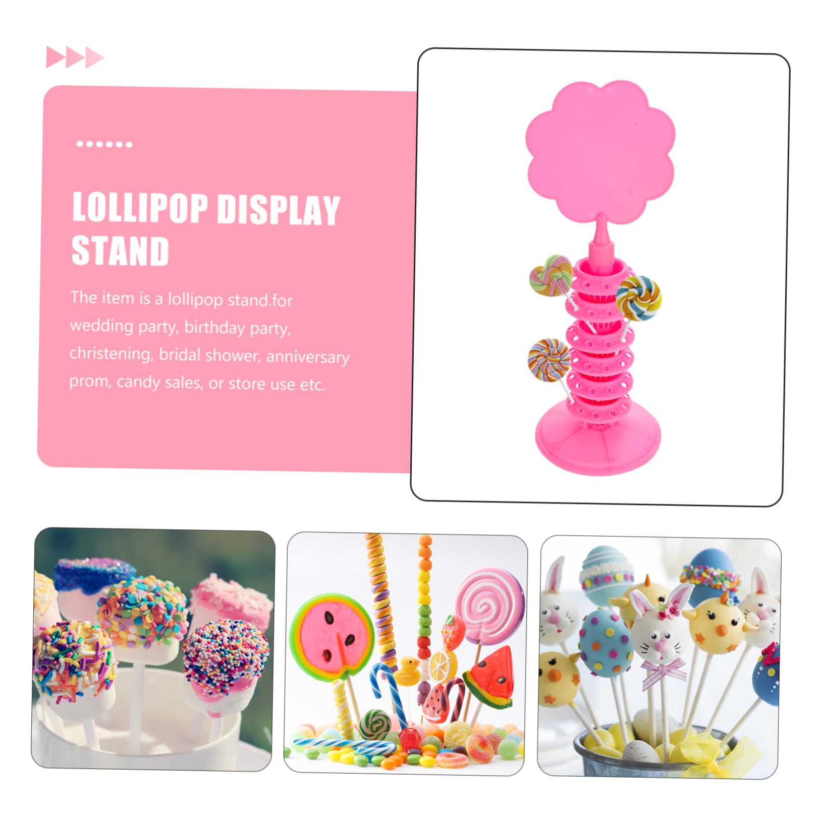 ABOOFAN 3stücke Multi-Layers Lollipop Storage Holder Einstellbarer Lutscherhalter Für Hochzeiten Und Partys Display Für Süßigkeiten Präsentationsregal Für Snacks Und Desserts