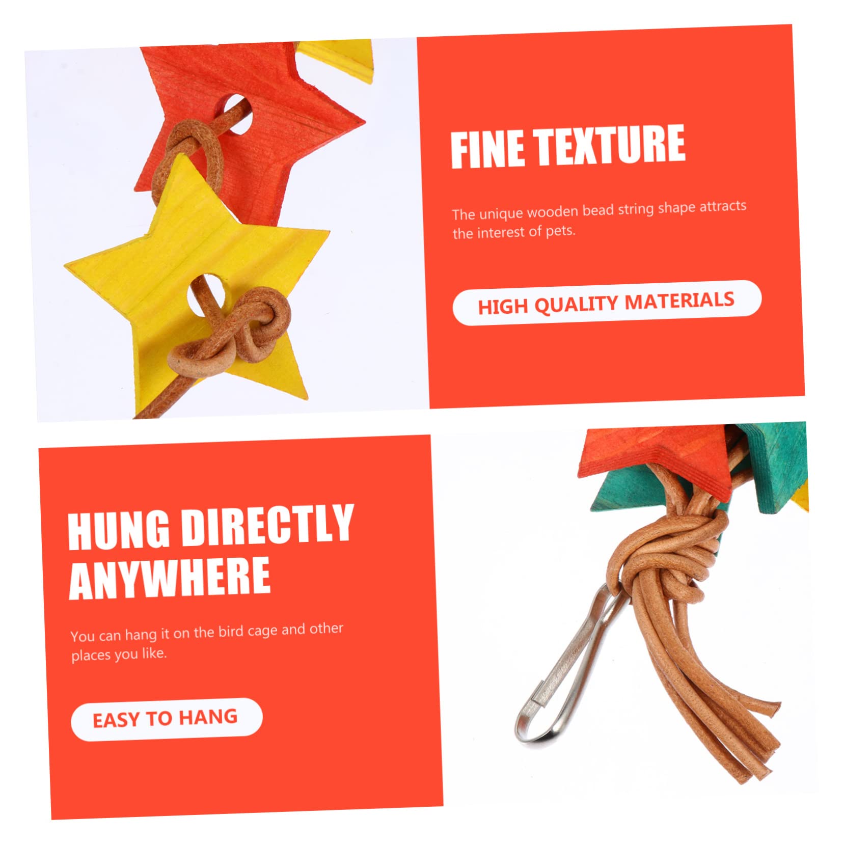 BESPORTBLE 3pièces Jouet à Mâcher pour Oiseaux Accessoire pour Perruches Et Perroquets Jouet De Grignotage Et pour Oiseaux De Compagnie