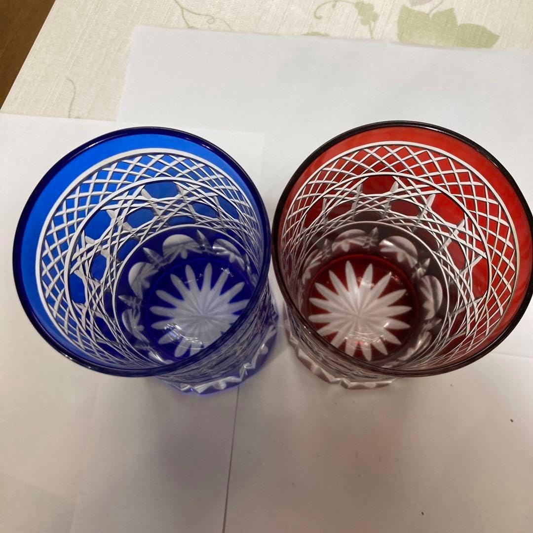 薩摩切子 脚付杯 色被せガラス 復元 尚古集成館監修 薩摩ガラス グリーン 薩摩切子 脚付杯 色被せガラス 復元 尚古集成館監修 薩摩ガラス グリーン