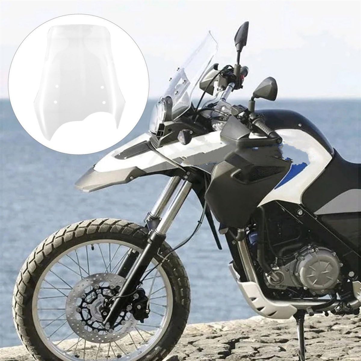 Deflettore Antivento Moto per B&MW G650GS G650 GS Parabrezza Moto Parabrezza Deflettore Antivento Anteriore Parabrezza Moto Parabrezza