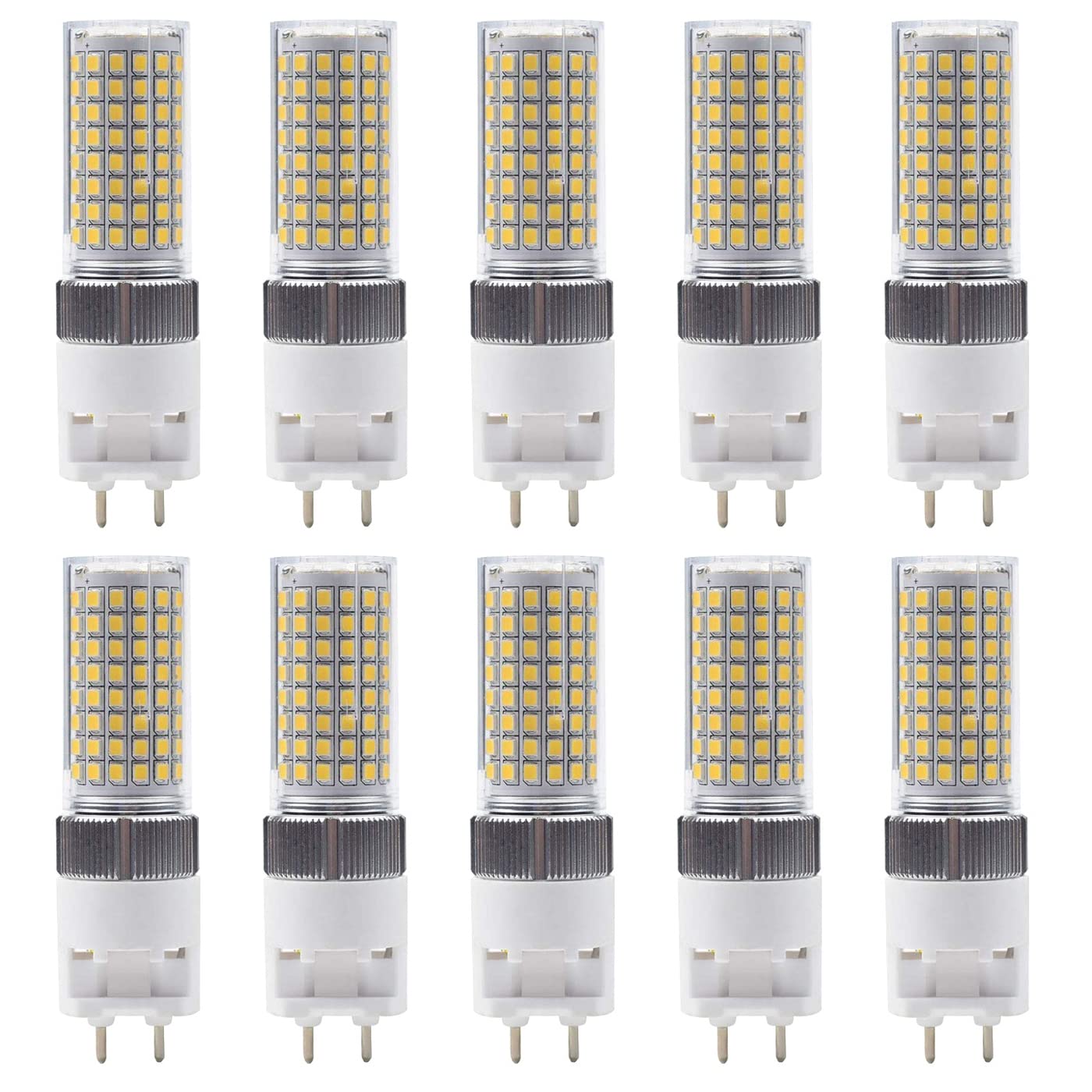 LED G12, oprawka bi-pinowa, 12 W, 1500 lm, 16 1600 lm, 20 2000 lm, 3000K 4000K 6000K bez ściemniania AC 100 V ~ 277 V (zestaw 10 sztuk) (20 W 4000 K)