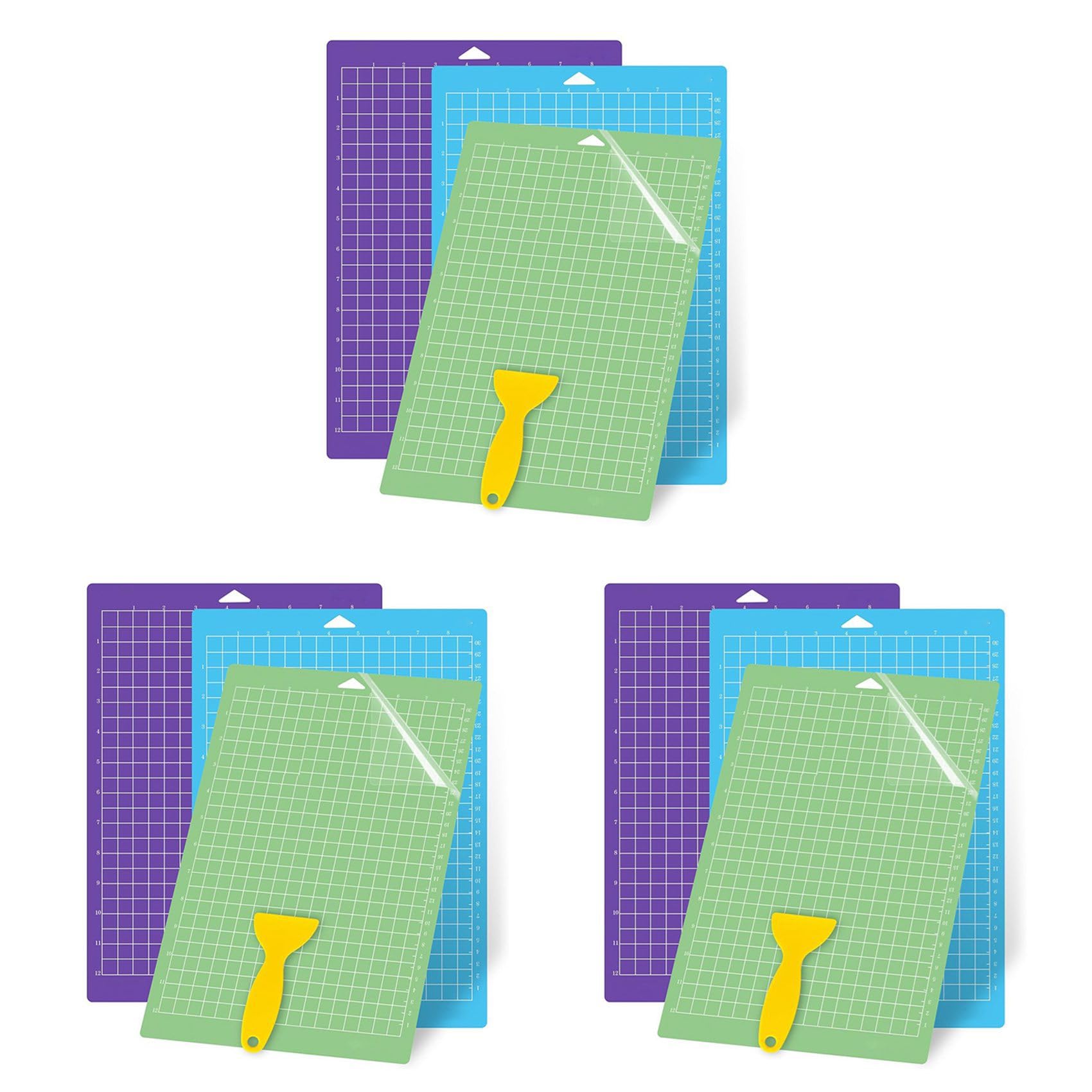 Jnchdghwa Photo Color Cutting Mats For Joy Xtra, 9 Pack Cutting Mats 8.5X12inch Adhesive Reusable Cutting Mats Plotter Pad