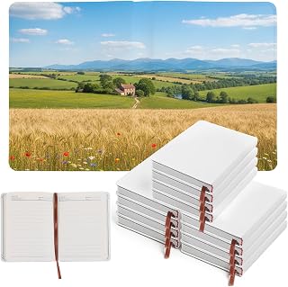 AOZUO 12 Pcs Sublimation Notebook Blank Journal A6 100 Pages