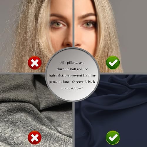 Miniatura 90 de Funda de almohada de seda para cabello y piel, suave, transpirable y resistente, fundas de almohada de seda de morera natural de ambos lados
