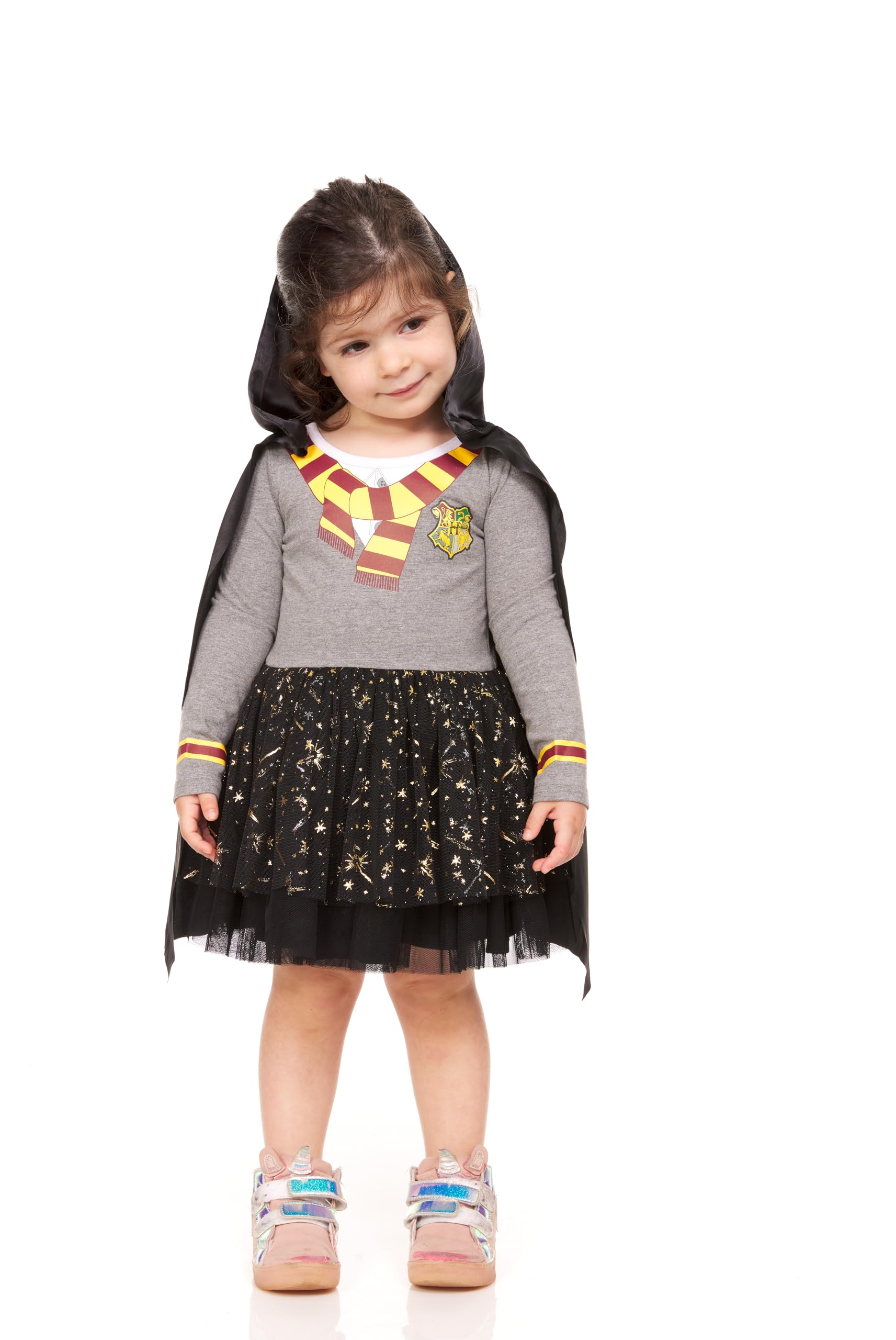 Harry Potter Baby Girls Gryffindor Tutu Dress with Removable Cape Dress to Play for Baby Girls (3-6M)
