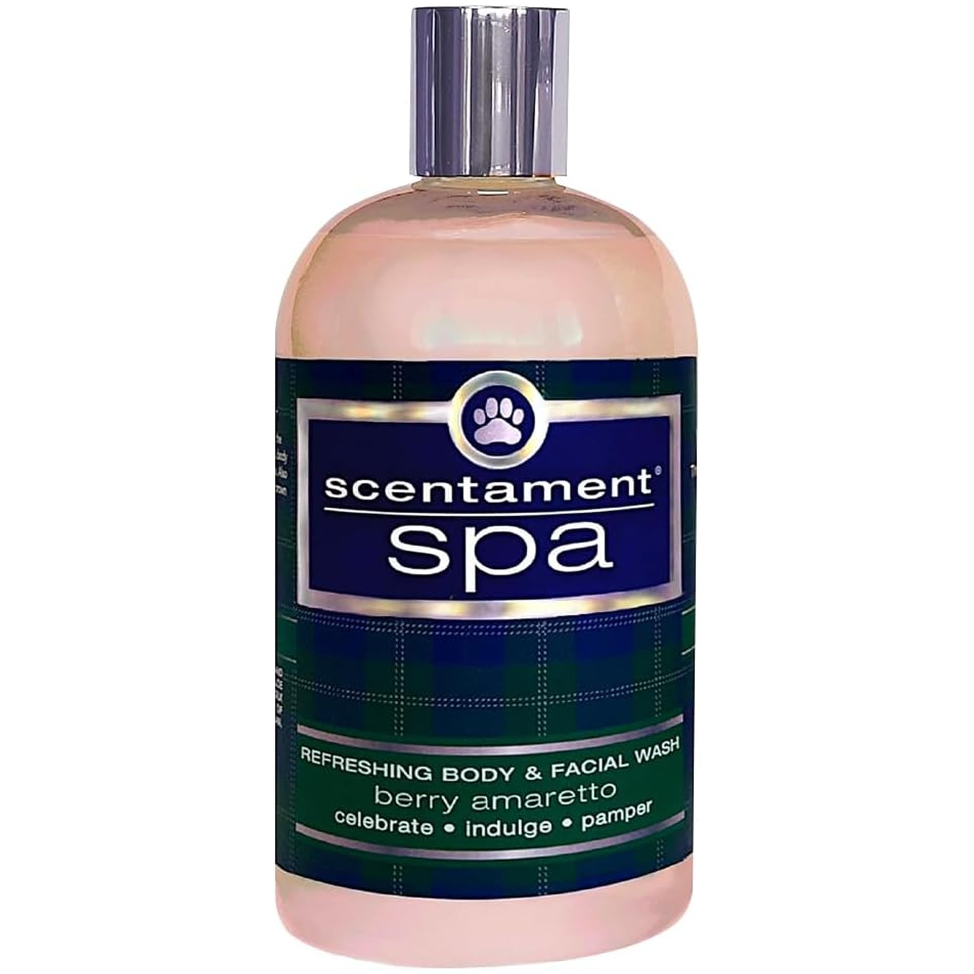 Best Shot Pet Scentament Spa Seasonal Facial &amp; Body Wash, Berry Amaretto, 16 oz (S55-16oz)