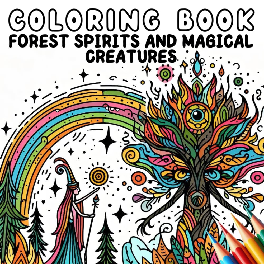 Coloring Book - Forest Spirits and Magical Creatures (Coloring Book - Fantasy and Magic)