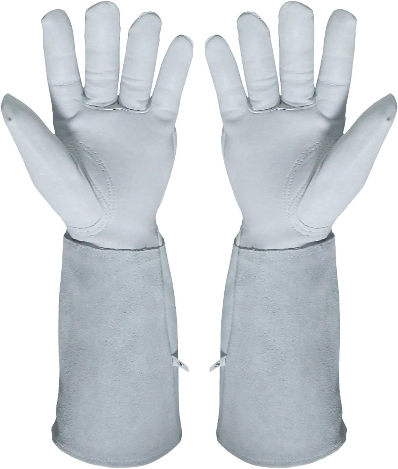 Kim Yuan Gardening Gloves- Acdyion Rose Pruning Thorn & Cut Proof Long Forearm Protection Gauntlet Durable Cowhide Leather Work Garden Gloves Suitable for Pruning Cacti Rose and Thorny Bushes 1 Pair