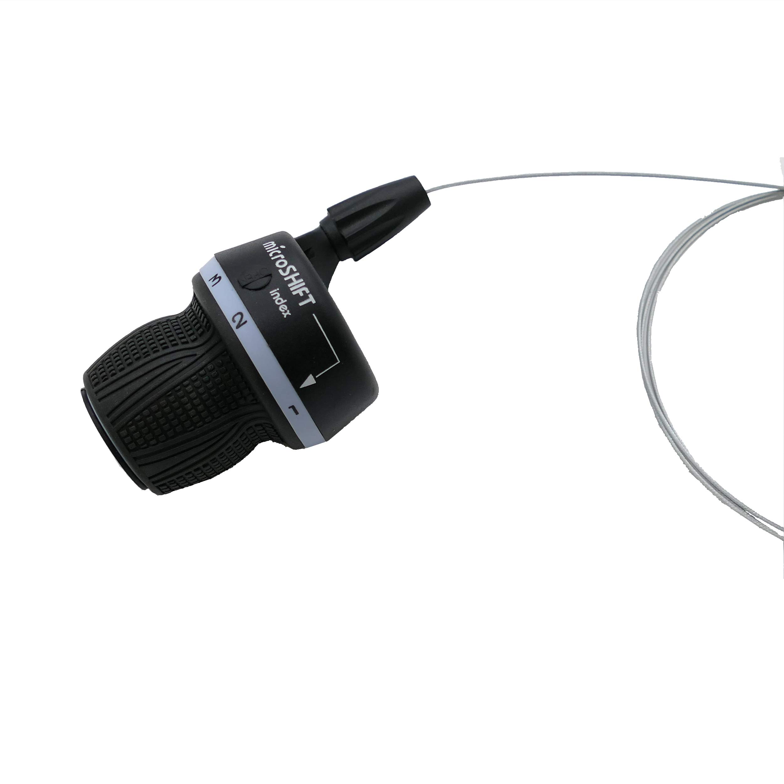 Poignée Tournante P4B 24 Vitesses - Avant 3 / Arrière 8, Compatible Shimano, Avec Câbles Intérieurs, Serrage 22.3mm