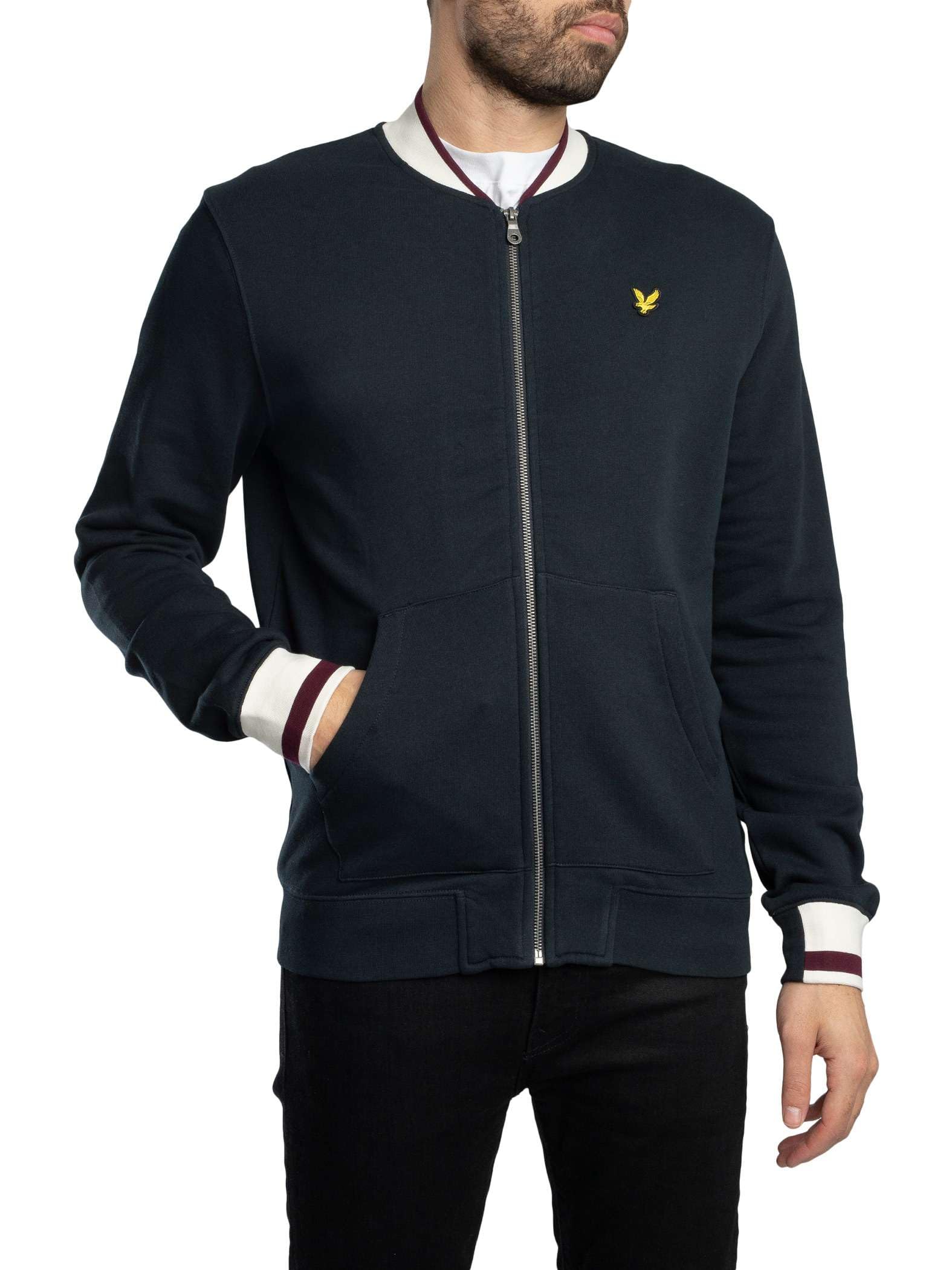 Lyle & Scott Mens Bomber Jacket Dark Navy S