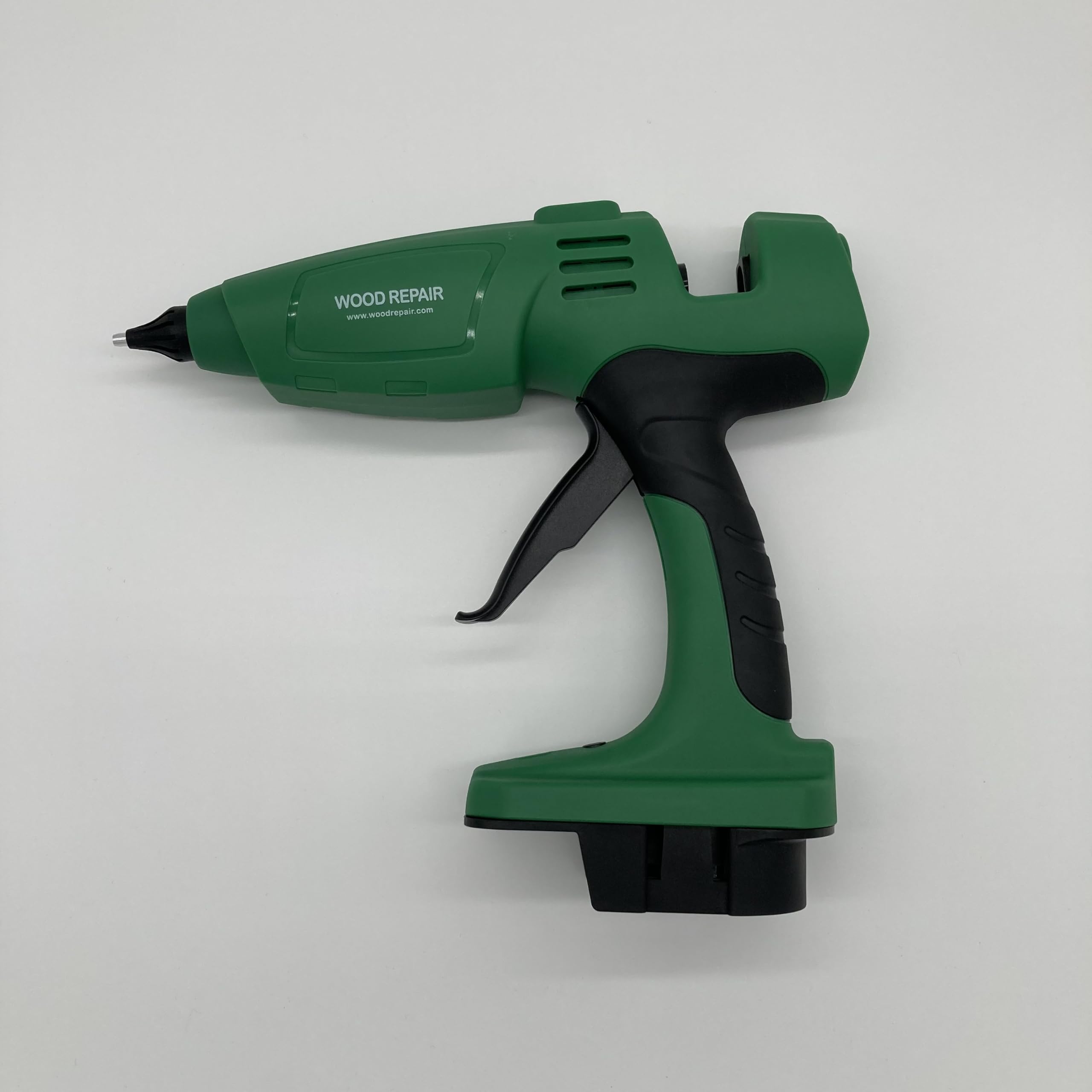 WoodRepair BCD 540 Öko profesjonalny zestaw akumulatorowy, profesjonalny pistolet do wypełniania gałęzi, adapter akumulatorowy Makita, regulowana temperatura, kompaktowa mieszanka worków, strug ręczny