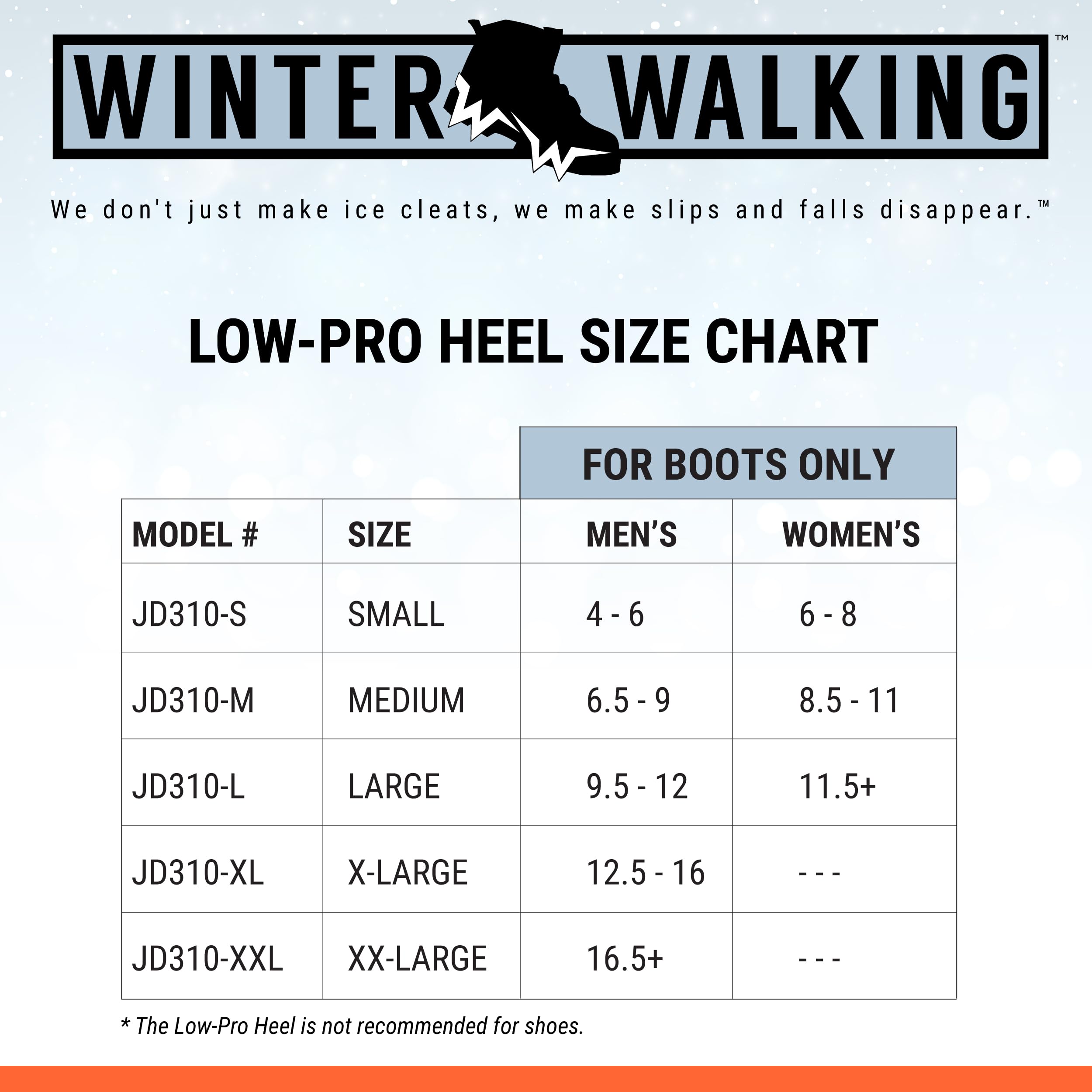 Crampons à glace Low-Pro pour talon