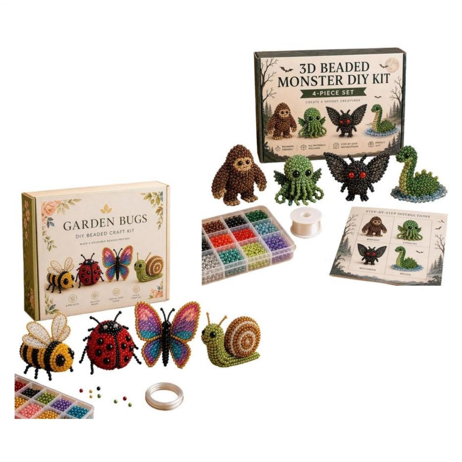 Beaded 3D Animal Ornament Educational Toy Keepsake