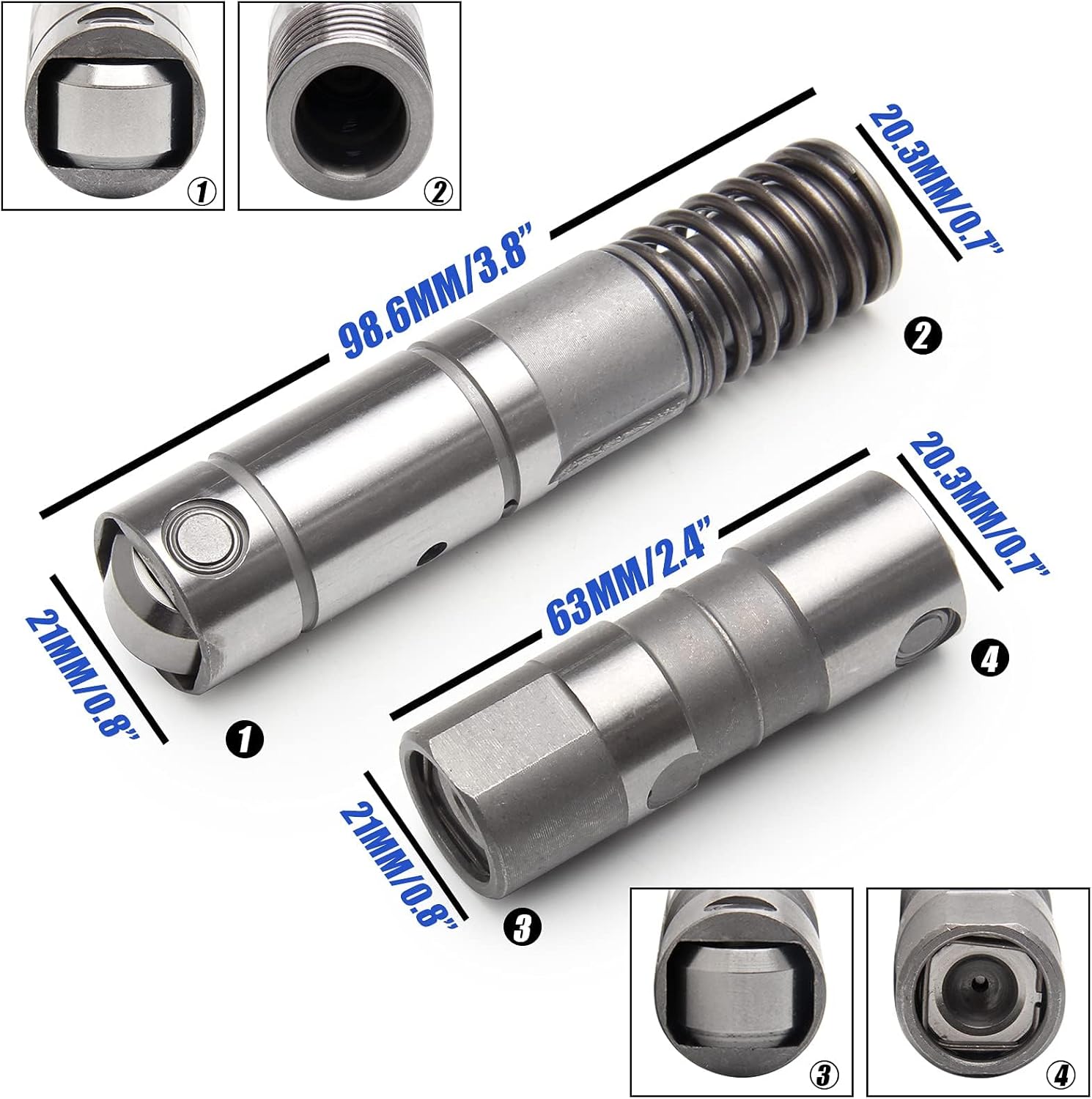 16 Pcs Active Fuel Management AFM DOD Roller Lifters Valve Lifters Hydraulic Compatible with Chevy GMC Cadillac Buick 5.3L 6.0L 2007-12 Replaces 12619820 17122490 12645725 (8+8)