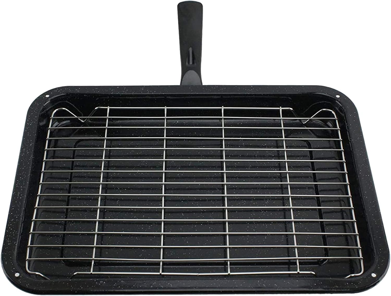 SPARES2GO Small Grill Pan, Rack & Detachable Handle for Zanussi Oven