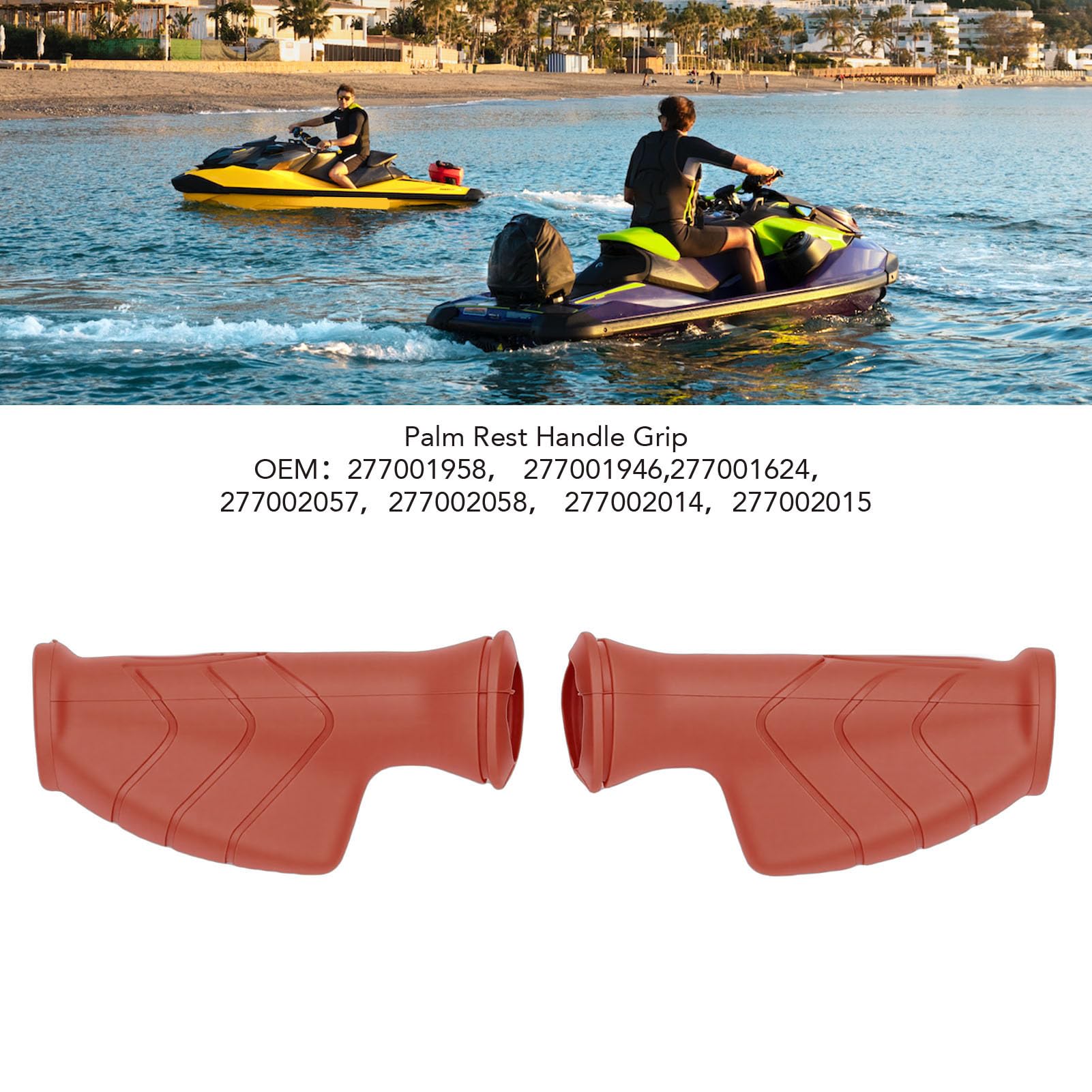Cryfokt Set di Impugnature con Poggiapolsi, Ricambio per RXP RXT GTX GTS GTR 90 130 155 170 215 230 260 300, Design Ergonomico, Superficie in Gomma Testurizzata Antiscivolo, Controllo