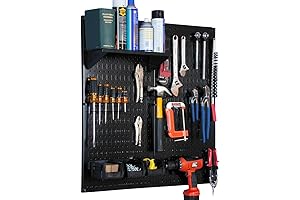 Wall Control Metal Pegboard Organization Kit for Home, Garage, Basement