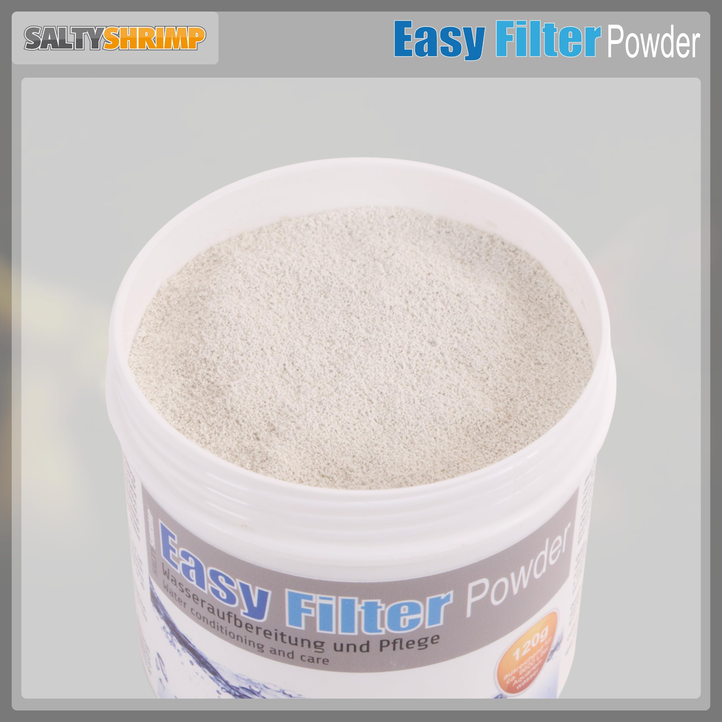 Easy Filter Powder | 120g – flüssiges Filtermedium. Entfernt schädliche Stoffe wie Chlor, Pestizide, Chemikalien, Schwermetalle & Medikamentenrückstände