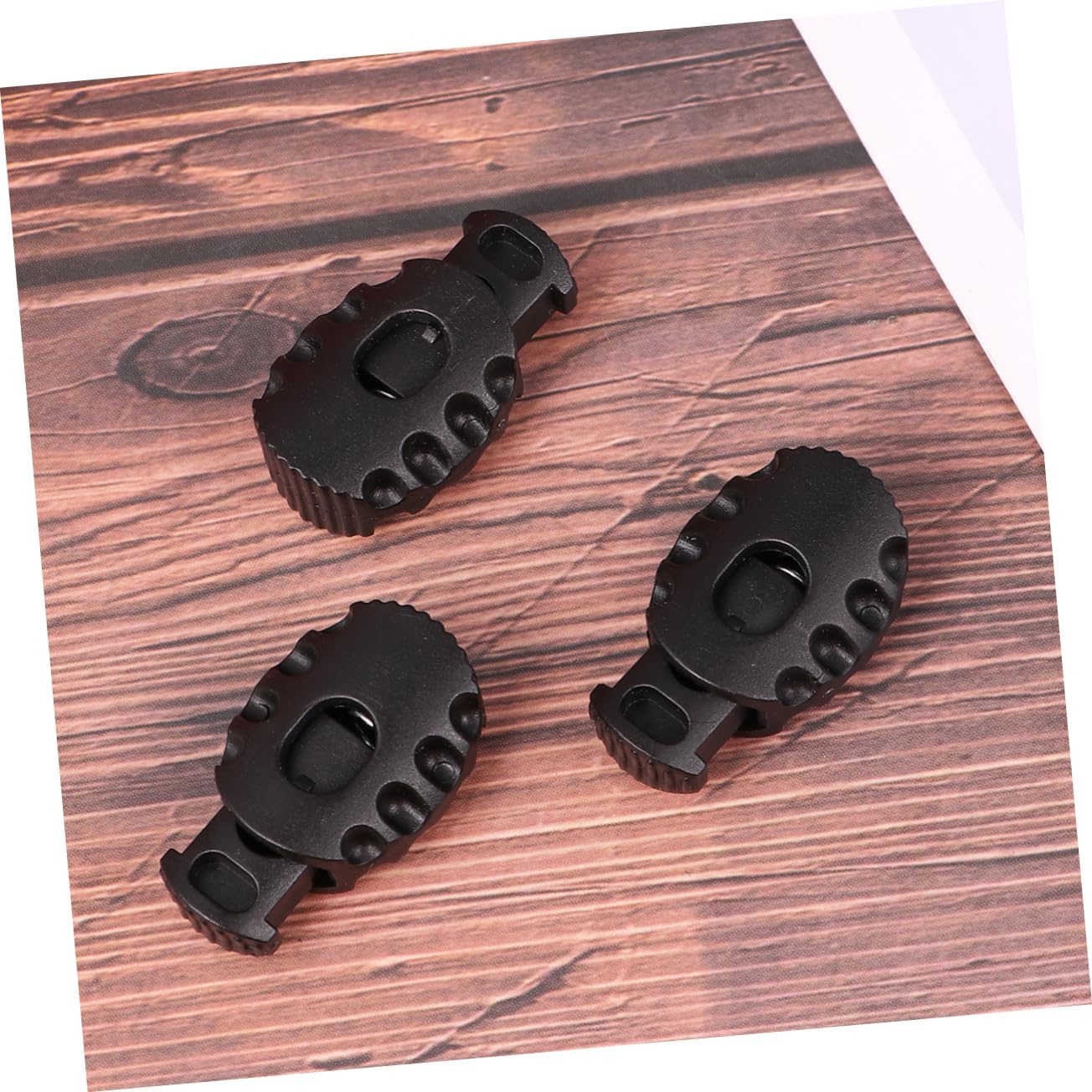100pcs Elastic Drawstring Rope Cord Locks Clip Ends Round Ball Shape Luggage Lanyard Stopper Sliding Fastener Non-slip
