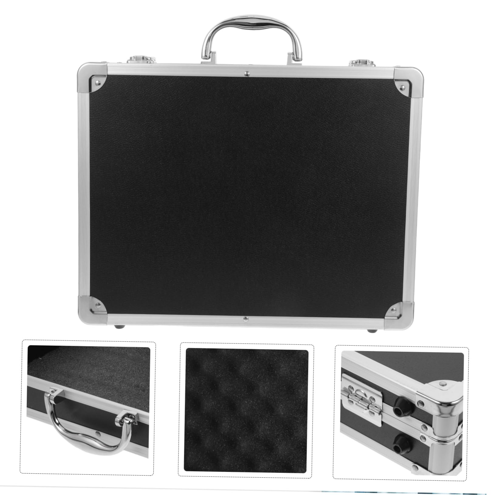 Lurrose Skrzynka Narzędziowa Aluminiowa Twarda Walizka Na Narzędzia Przenośny Organizer Na Narzędzia Aluminiowa Skrzynka Narzędziowa Przenośne Skrzynki Narzędziowe Podręczna Teczka