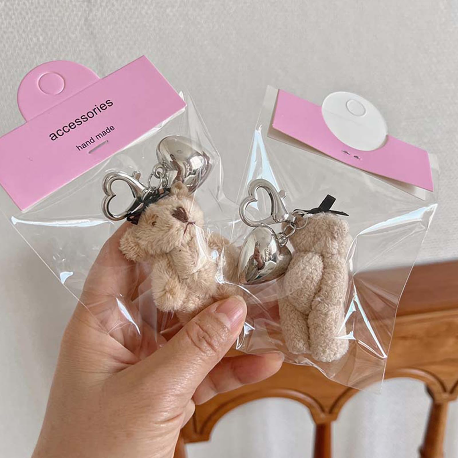 Set Da 13 Portachiavi Orso Di Peluche Kawaii – Ciondoli Carini Per Borse, Zaini E Chiavi