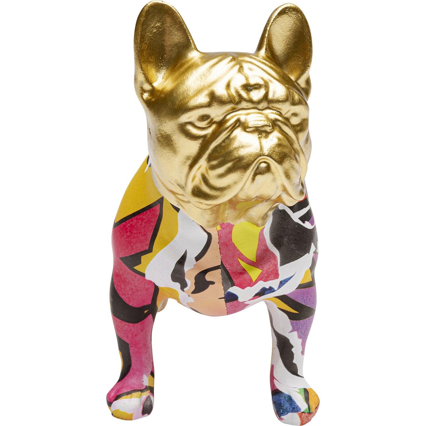 Kare Design Deko Figur Graffiti Dog, Mehrfarbig, Handbemalt, Jedes Stück EIN Unikat, Tiermotiv, Accessoire, Wohnzimmer, Deko für Regale, Sideboards, 15x8x16 cm (H/B/T)