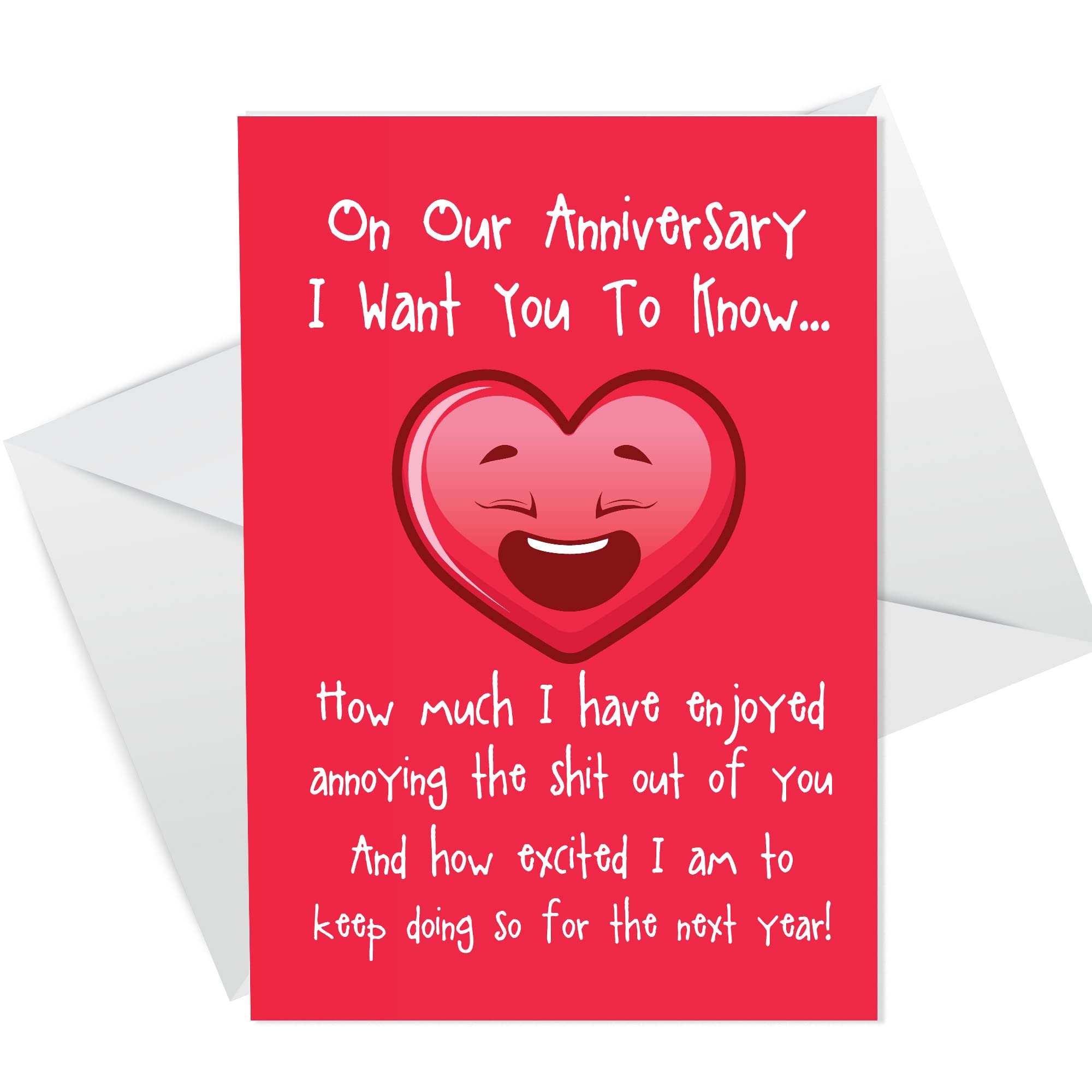 Funny Anniversary Card For Boyfriend Girlfriend Rude Anniversary Card For Husband Wife