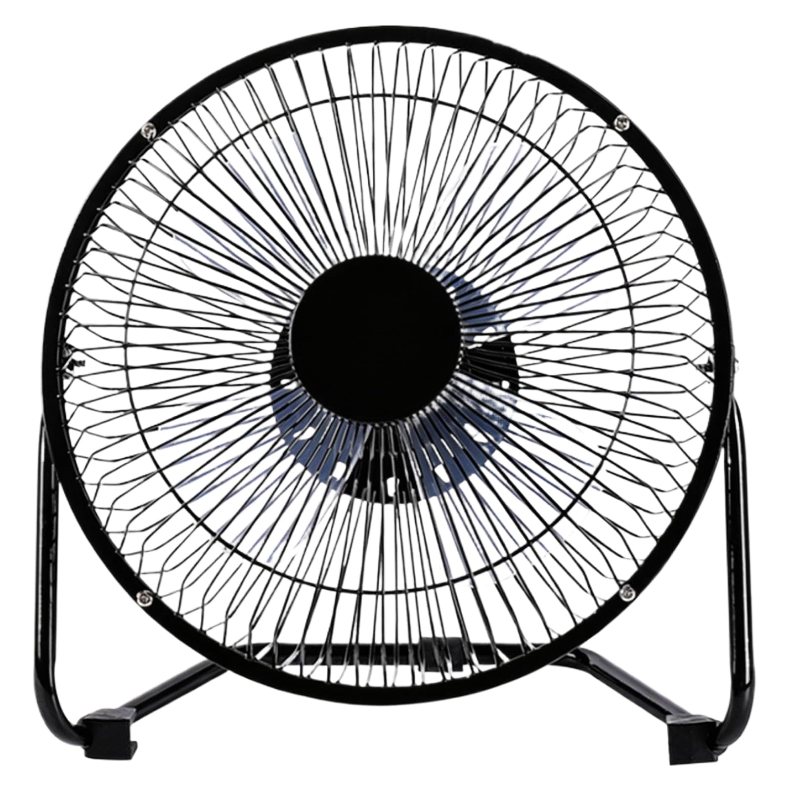 8 inch Floor Fan, 3-Speed Portable Metal Fan, Low-Profile High-Velocity