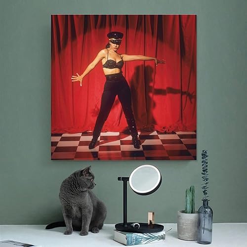 Miniatura 4 de Selena Quintanilla - Póster en lienzo para pared, decoración moderna para el hogar, 16 x 16 pulgadas (15.7 x 15.7 in)
