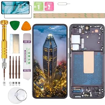 Gadget Troops (Fingerabdruckfrei) LCD Display Montage f&uuml;r Samsung Galaxy S23 SM-S911B/DS, S911B, S911U, S911U1, S911W, S911N,