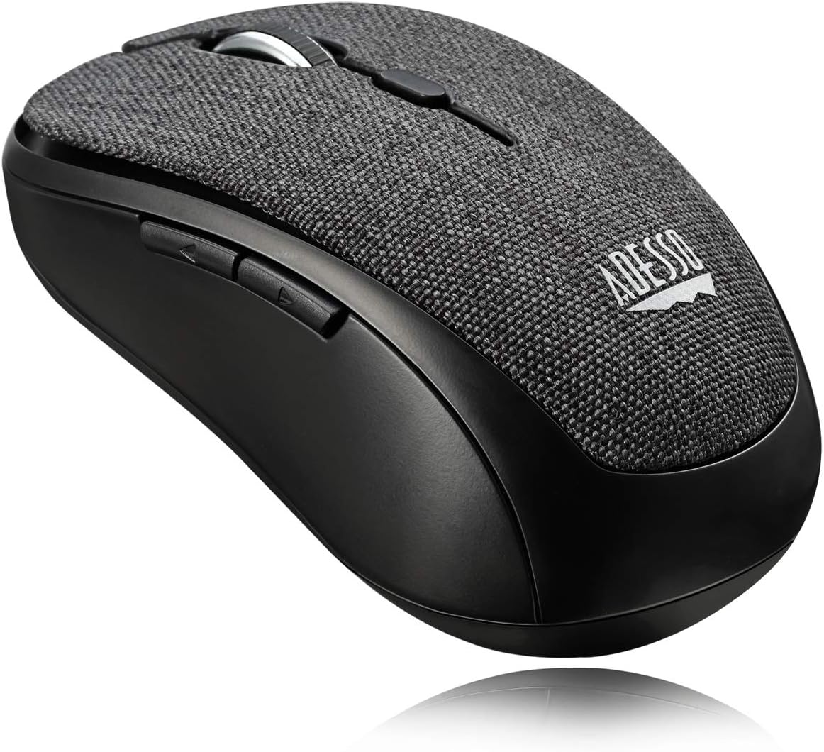 Adesso Lot of 40 Pcs Multipack iMouse S80B 2.4Ghz Fabric Wireless Black Fabric Mini Optical Mouse