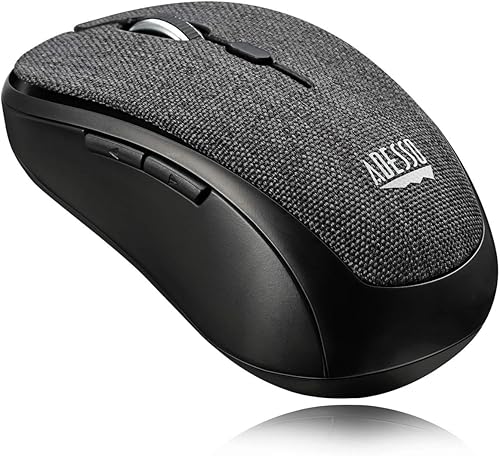 Miniatura 2 de Adesso iMouse S80B - Ratón óptico inalámbrico de tela (2,4 GHz, 5 botones, color negro