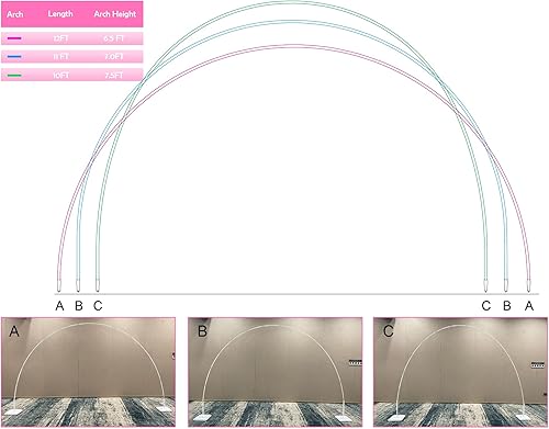 Miniatura 4 de YALLOVE Kit combinado de columna de globos de metal y arco de globos para decoración de cumpleaños y baby shower