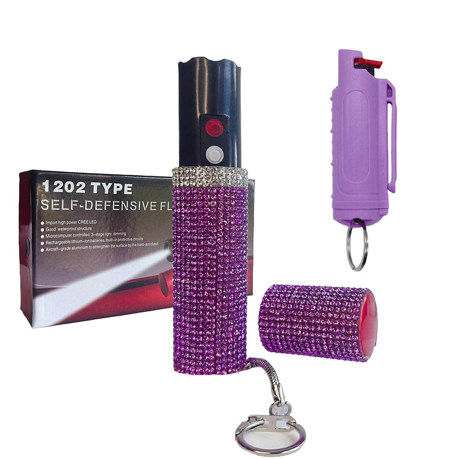 Lipstick Stun Gun for Women self Defense Flashlight Stun Guns with Safety