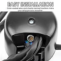 Vista 5 de Velocímetro de motocicleta Medidor de engranajes de pantalla digital universal con odómetro dual