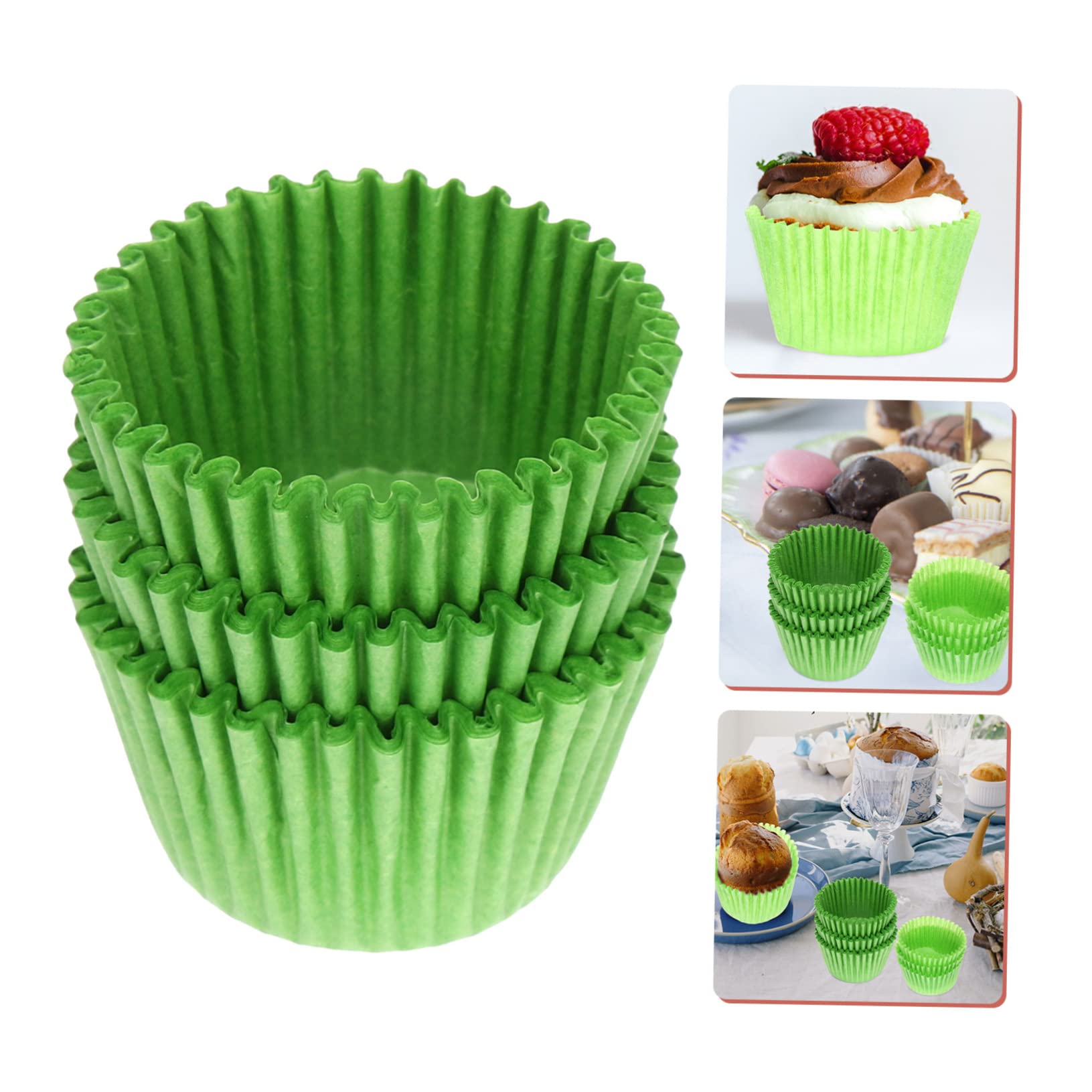 PRETYZOOM 3 Juegos Bandeja De Pastel Molde De Pastel Revestimiento De Magdalenas Accesorios Cocinita Envoltorio De Cupcakes Vasitos Para Postres Tazones De Papel Copas De Papel 1000 Uds * 3